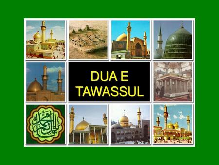 DUA E TAWASSUL.