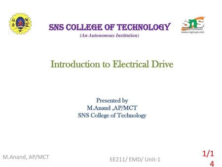 Introduction to Electrical Drive