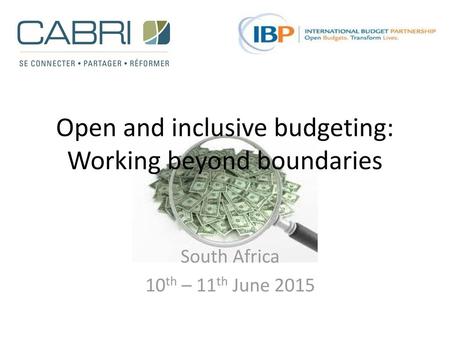 Open and inclusive budgeting: Working beyond boundaries