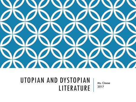 Utopian and Dystopian Literature