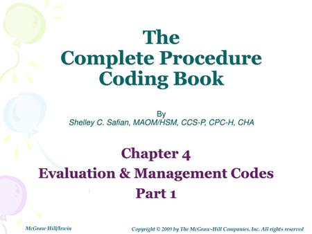 Evaluation & Management Codes