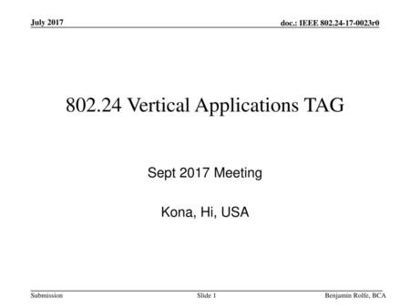 Vertical Applications TAG