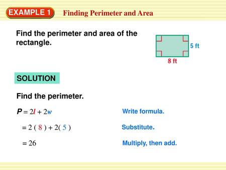 Finding Perimeter and Area