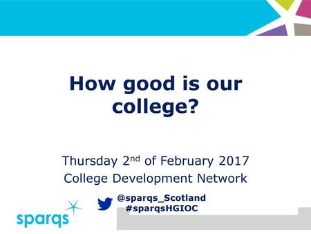 Thursday 2nd of February 2017 College Development Network