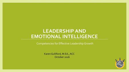 Leadership and Emotional Intelligence