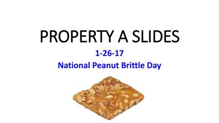 National Peanut Brittle Day