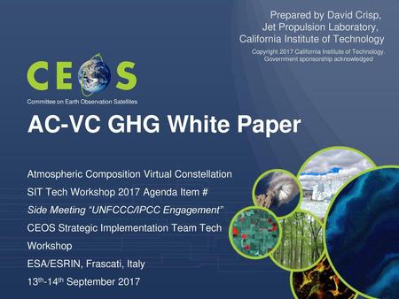 AC-VC GHG White Paper Prepared by David Crisp,