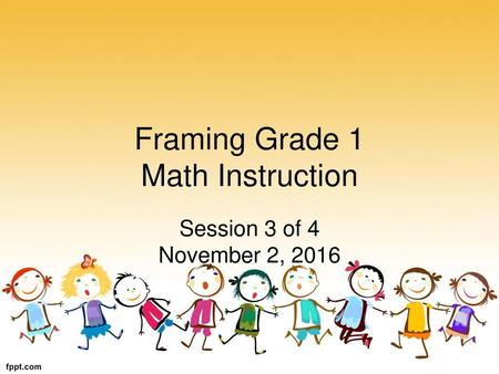 Framing Grade 1 Math Instruction