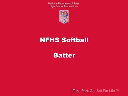 NFHS Softball Batter.