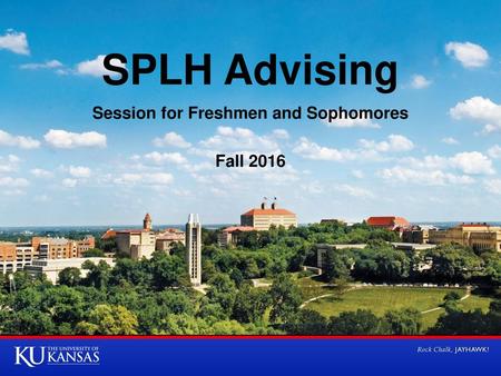 Session for Freshmen and Sophomores Fall 2016