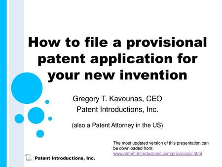 How to file a provisional patent application for your new invention