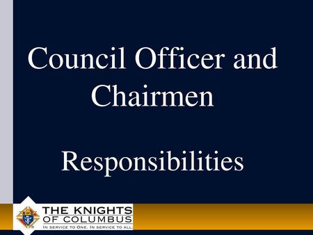 Council Officer and Chairmen