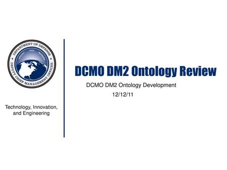 DCMO DM2 Ontology Development