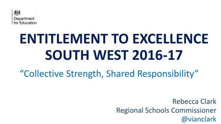 ENTITLEMENT TO EXCELLENCE SOUTH WEST