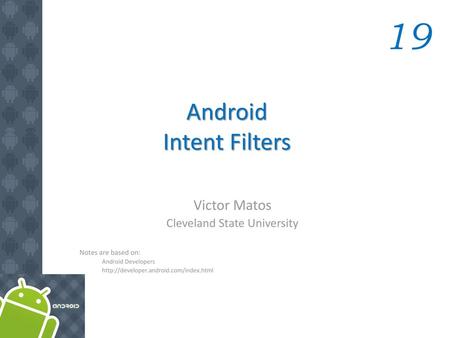 Android Intent Filters