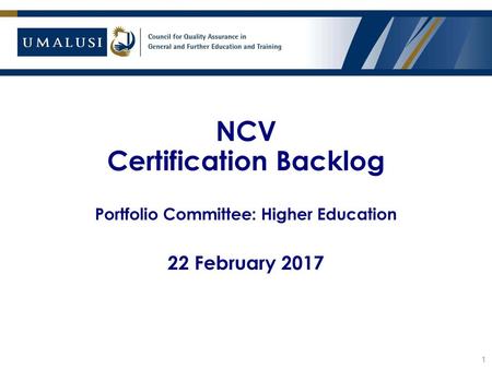 National Certificate (Vocational)