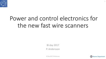 Power and control electronics for the new fast wire scanners