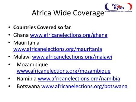 Africa Wide Coverage Ghana