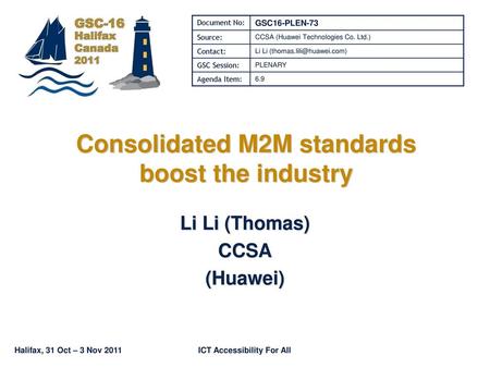 Consolidated M2M standards boost the industry