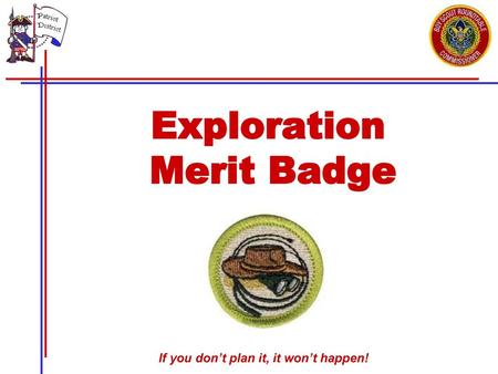 Exploration Merit Badge