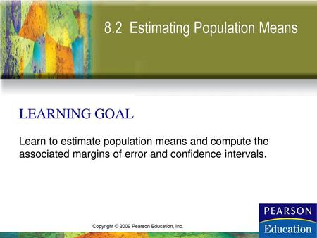 8.2 Estimating Population Means