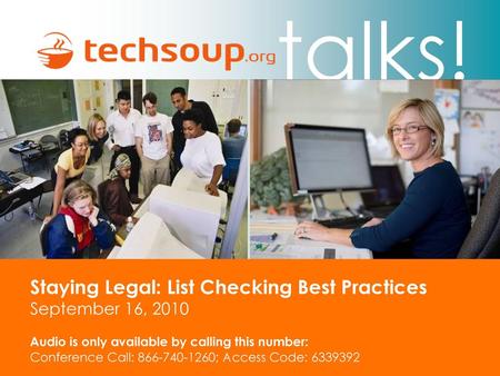 Staying Legal: List Checking Best Practices September 16, 2010