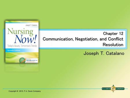 Chapter 12 Communication, Negotiation, and Conflict Resolution