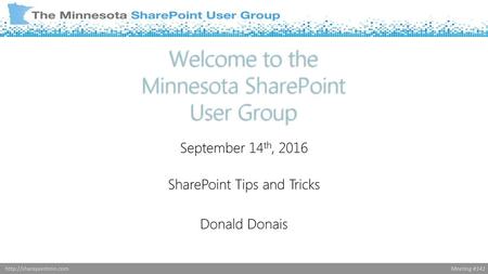 SharePoint Tips and Tricks