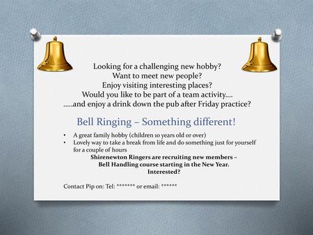 Bell Ringing – Something different!