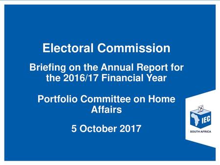 Type your topic here Electoral Commission