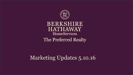 Marketing Updates 5.10.16.