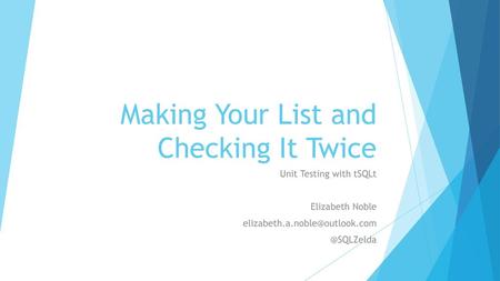 Making Your List and Checking It Twice