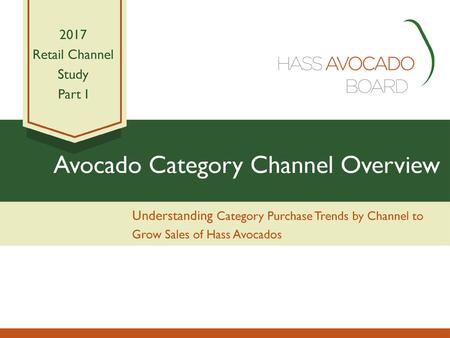 Avocado Category Channel Overview