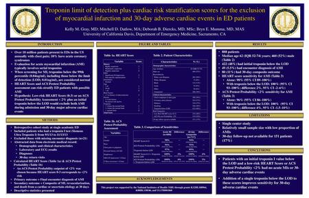 . Troponin limit of detection plus cardiac risk stratification scores for the exclusion of myocardial infarction and 30-day adverse cardiac events in ED.