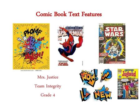 Comic Book Text Features