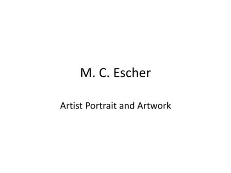 Artist Portrait and Artwork