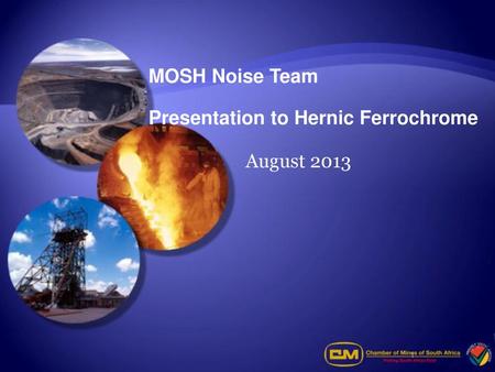 Presentation to Hernic Ferrochrome