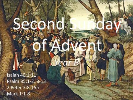 Second Sunday of Advent