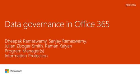 Data governance in Office 365