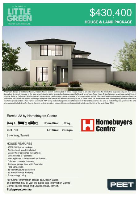 $430,400 ^Floorplan depicts a traditional facade, modern facade shown and included in price. Facade image is an artist impression for illustrative purposes.