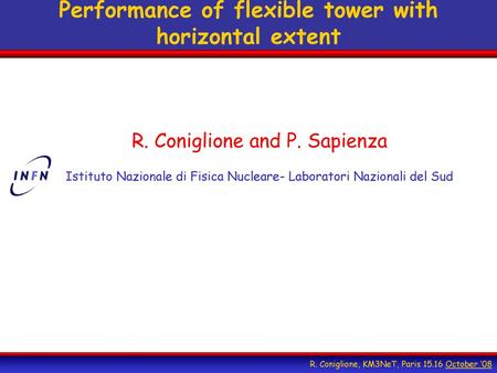 Performance of flexible tower with horizontal extent