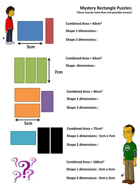 Mystery Rectangle Puzzles: