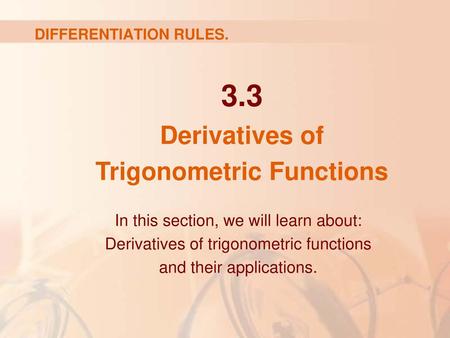 DIFFERENTIATION RULES.