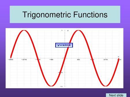 Trigonometric Functions