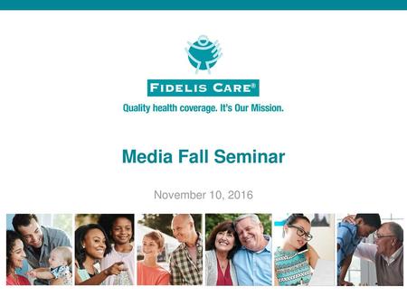 Media Fall Seminar November 10, 2016.