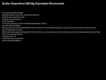 Brufen Ibuprofeno 600 Mg Granulado Efervescente