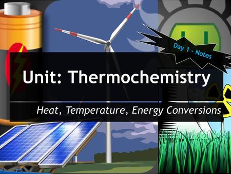 Unit: Thermochemistry