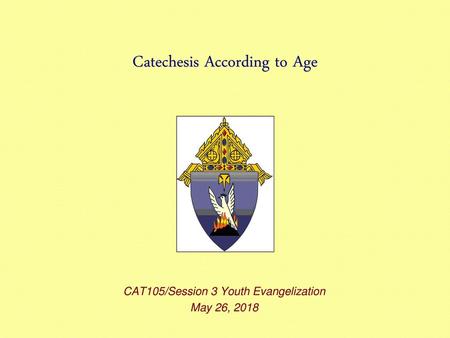 Catechesis According to Age