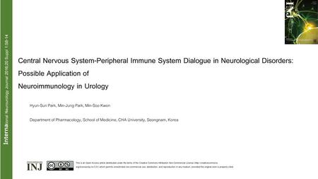 International Neurourology Journal 2016;20 Suppl 1:S8-14