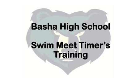 Basha High School Swim Meet Timer’s Training